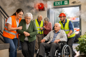 Odlehčovací služba a denní stacionář - nácvik evakuace a krizových postupů